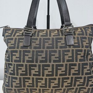 Fendi Vintage Zucca FF Tote Bag With Dustbag Authentic